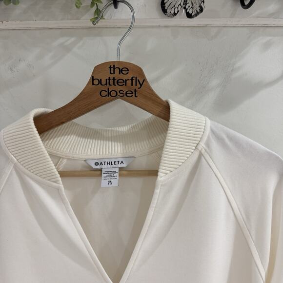 Athleta Eastbound Sweatshirt Magnolia White XL RR4000 - Picture 2 of 3